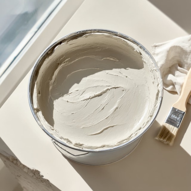 ATRIA microcement bucket in white