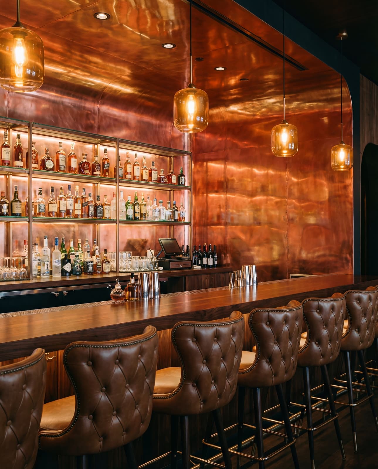 Restaurant Bar Back Wall